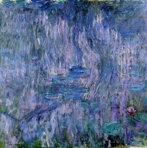 Lekníny a odlesky vrby, 1916-19 (viz detail 414405) od Claude Monet