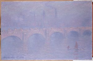 Waterloo Bridge, mlhavé slunce od Claude Monet
