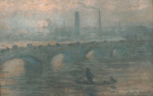 Waterloo Bridge, mlhavé ráno od Claude Monet