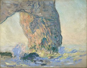 Waves at the Manneporte, circa 1885 (olej na plátně) od Claude Monet