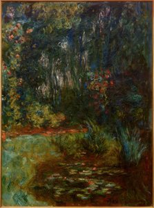 Roh bazénu s lekníny, 1918 od Claude Monet