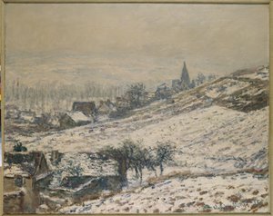 Zima v Giverny, 1885 od Claude Monet