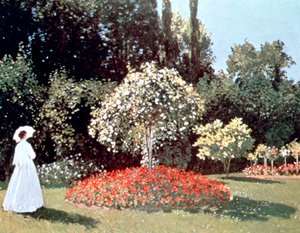 Žena v zahradě, Sainte Adresse, 1867 od Claude Monet