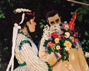 Ženy v zahradě, detail, cca 1866 (olej na plátně) od Claude Monet