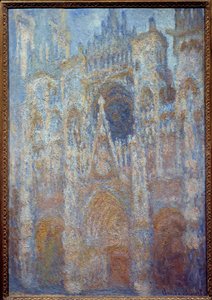 la cathedrale de Rouen, le portal soleil matinal, harmonie bleu Obraz Claude Monet (1840-1926) 1893 Sun. 0,91 x 0,63 m Paříž, musee d