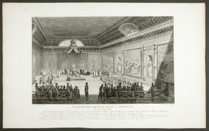 Shromáždění významných osobností konané ve Versailles, ze série Tableaux historiques de la Révolution française od Claude Niquet