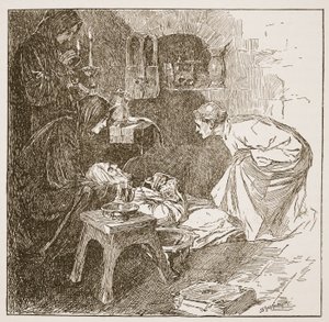 Death of Bede, ilustrace z 