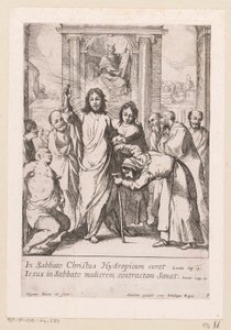 Uzdravení chromého muže a křivé ženy v sobotu Miracula Domini Nostri Jesu Christi (název série) Zázraky Krista (název série)