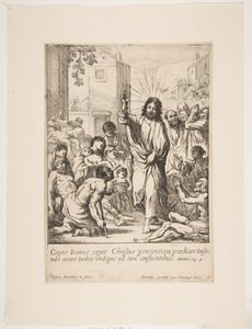 Uzdravení nemocných Ježíš Kristus uzdravuje mnoho nemocných v Galileji. od Claude Vignon
