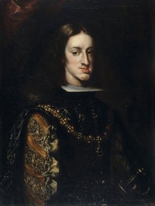 Portrét Karla II Španělska (1661-1700) - Malba Claudia Coella (1642-1693), olej na plátně