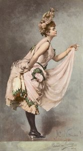 Mlle Nitouche (barevná litografie) od Clemens von Pausinger