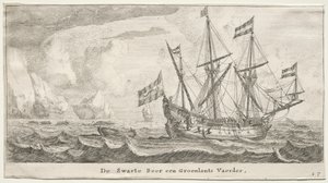 Různé lodě a pohledy na Amsterdam (Verscheÿde Schepen en Gesichten van Amstelredam), část II: Černý medvěd, grónský velrybář