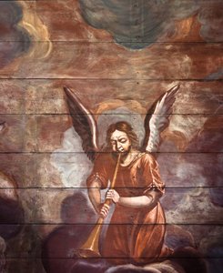 Locquirec (Finistère) / Kostel Saint-Jacques, malované klenby (foto) od Cleran