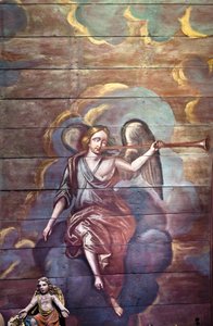 Locquirec (Finistère) / Kostel Saint-Jacques, malované klenby (foto) od Cleran