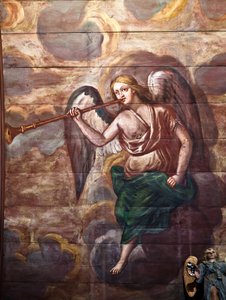 Locquirec (Finistère) / Kostel Saint-Jacques, malované klenby (foto) od Cleran