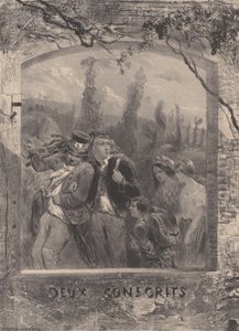 Dva branci, ca. 1830-70. od Célestin Nanteuil