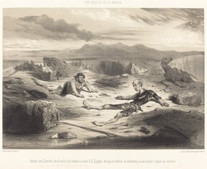 ...uhodili Sancha na zem a to samé se stalo D. Quijotovi... od Célestin Nanteuil