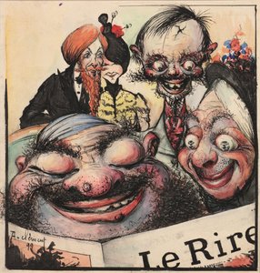 Návrh obálky časopisu Le Rire, 1896. od Clément Rochel