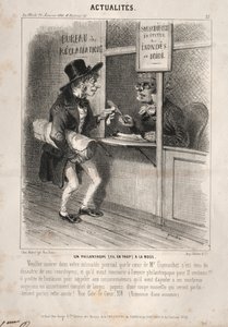 Novinky: Módní filantrop, 1841. od Clémente Pruche