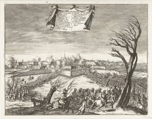 Útok a dobytí Coevordenu 30. prosince 1672 Dobytí Coevorden a Deßelfs Casteel (název na objektu) od Coenraet Decker