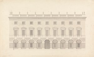 Neznámý městský dům: Front Elevation