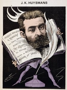 Karikatura od Jorise Karla (Joris-Karl) Huysmans (1848-1907) - v „The Men of Today““. od Coll Toc