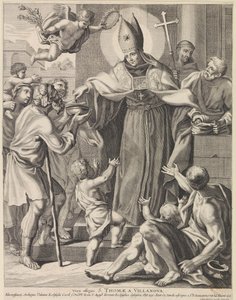 H. Thomas van Villanueva Vera effigies S. Thomae A Villanova (titul na objektu) od Conrad Lauwers