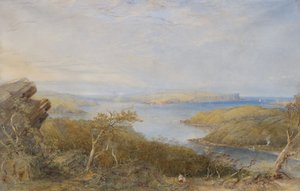 Severní hlava nad Balmoralem, přístav Sydney Harbour od Conrad Martens
