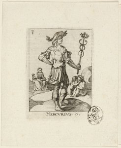 Mercurius, deska šest z Der VII Planeten od Conrad Meyer