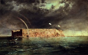 Pohled na Fort Sumter, Jižní Karolína, 1863