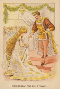 Popelka (barevná litografie) od Constance Haslewood