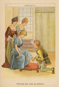 Popelka (barevná litografie) od Constance Haslewood
