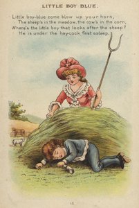 Dětská říkanka: Little Boy Blue (chromolitho) od Constance Haslewood