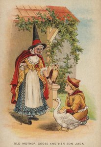 Říkanka: Stará matka Husa a její syn Jack (chromolitho)