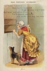 Říkanka: Stará matka Hubbardová (chromolitho)
