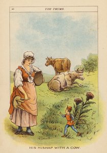 Tom Thumb (barevná litografie) od Constance Haslewood