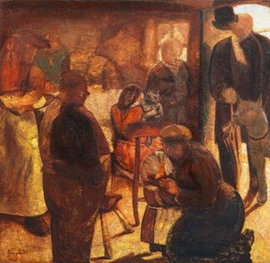 Cizinec, od Constant Permeke (1886-1952), olej na plátně