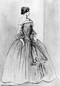 Portrét ženy, 19. století, 1930