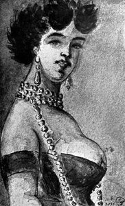 Žena, 19. století, 1930. od Constantin Guys