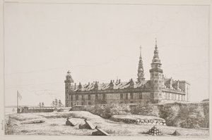 Dánština: Kronborg při pohledu ze severozápadní strany od Constantin Hansen