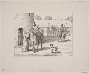 Ilustrace pro Svend Grundtvig, „Marsk Stig: Dánská lidová píseň ze 13. století“, 1861 od Constantin Hansen