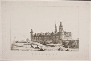 Kronborg při pohledu ze severozápadní strany od Constantin Hansen