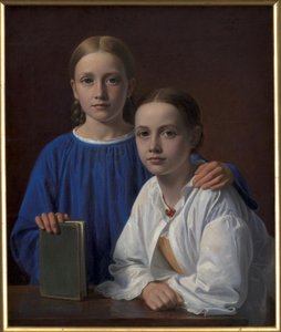 Meta Magdalene Hammerich a umělcova dcera Kristiane Konstantin Hansen od Constantin Hansen