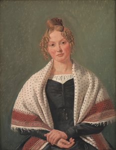Portrét Hanne Wanscher, rozené Wegener od Constantin Hansen