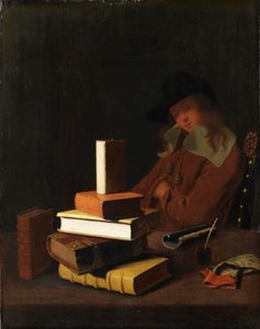 Spící student, 1663 od Constantin Verhout or Voorhout