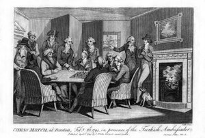 Šachový zápas, v Parsloes, 23. února 1794, za přítomnosti tureckého velvyslance, 1794. od Cook