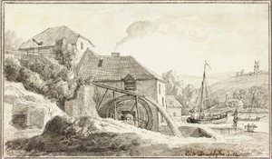 Ford Mill (inkoust a akvarel na papíře)