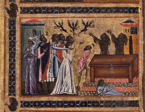 Bardi St. Francis oltářní obraz a dvacet příběhů jeho života, Kaple Bardi, detail