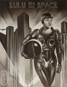Město ve stylu art deco – Astronaut od Corné Akkers