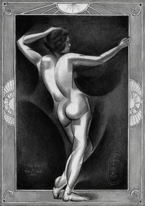Akt ve stylu art deco od Corné Akkers